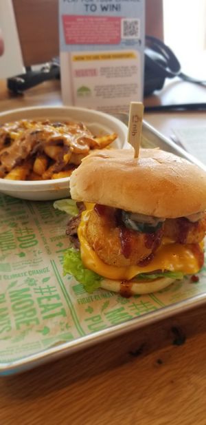 Maverick burger at Next Level Veggie Grill in Denver