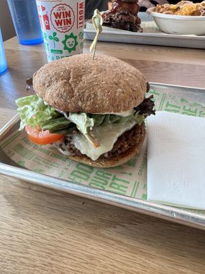 Signature burger. Light and healthy!   at Next Level Veggie Grill in Denver