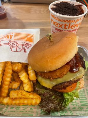 Total for everything was $28.67 at Next Level Veggie Grill in Denver