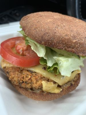 Signature Burger  at Next Level Veggie Grill in Denver