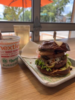 Small chocolate mint shake  at Next Level Veggie Grill in Denver