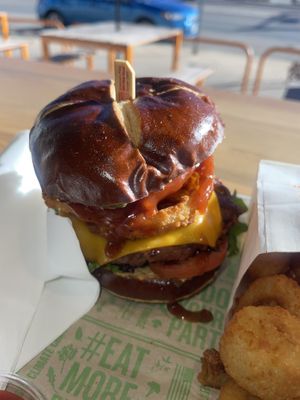 The Maverick- huge and delicious!  at Next Level Veggie Grill in Denver