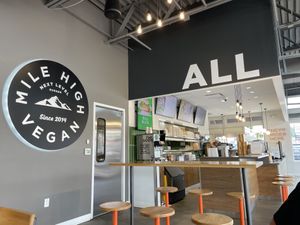 inside next level burger   at Next Level Veggie Grill in Denver