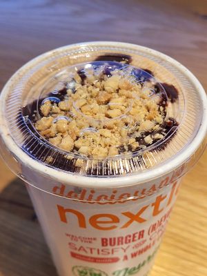 Peanut butter shake at Next Level Veggie Grill in Denver