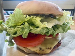 Burger  at Next Level Veggie Grill in Denver
