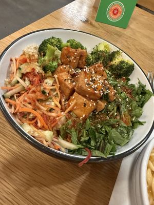 Thai tofu bowl  at Next Level Veggie Grill in Denver