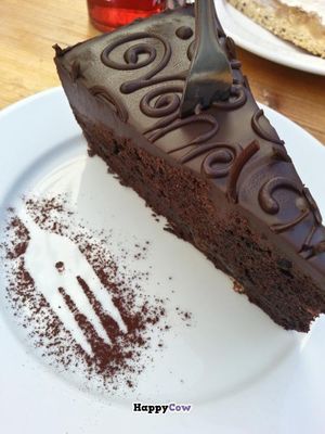 Chocolate cake at Freckles in Berlin