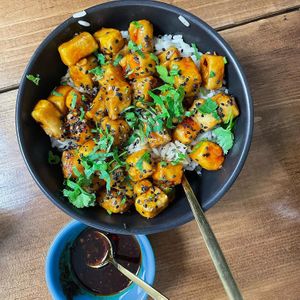   at Gaia Comida Vegana in La Paz