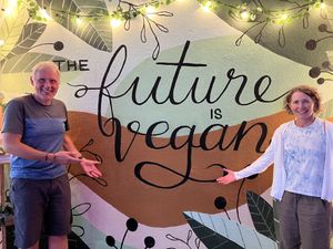   at Gaia Comida Vegana in La Paz