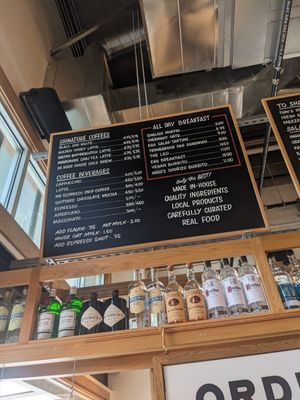 Menu board at Ingo's Tasty Food in Phoenix