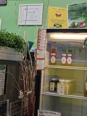 Inside Fridge at Shokra Soups in Willingboro