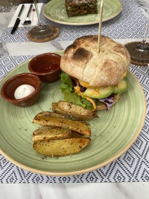 Burger  at Vegan Bistró in Mallorca