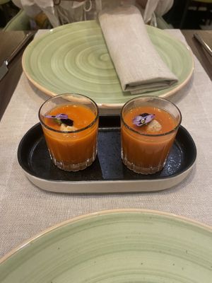 Gazpacho   at Vegan Bistró in Mallorca