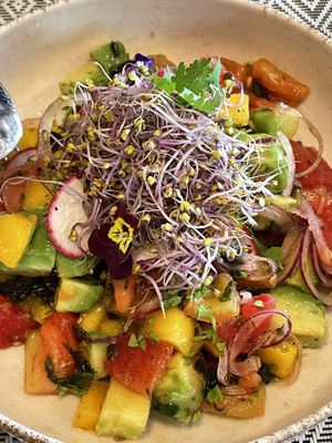 Mango ceviche  at Vegan Bistró in Mallorca