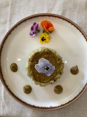 Pistachio-Cheesecake at Vegan Bistró in Mallorca