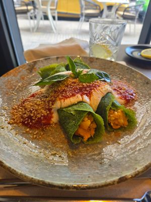 Cannelloni entre at Vegan Bistró in Mallorca