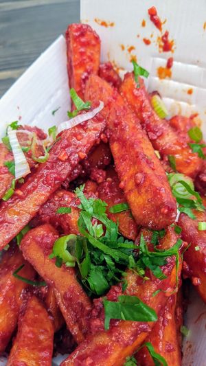 Chilli Garlic Chips. at Mumbai Fusion in North West London