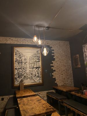 Einrichtung ist atmosphärisch.  at Wok'n'Joy in Hannover