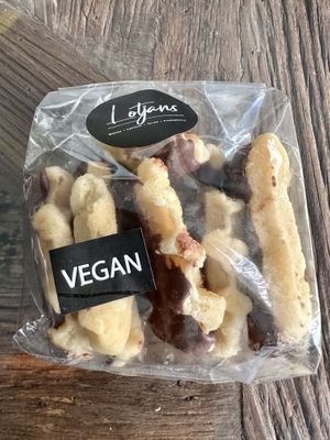 Vegan chocolate waffles  at Lotjans in Koekelare