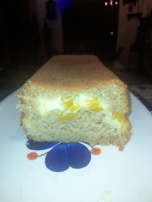 Torta de mango 😋 at Los Padmitos in Tumbaco