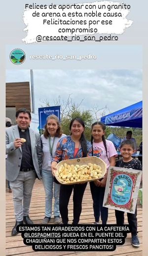 Minga del río San Pedro at Los Padmitos in Tumbaco