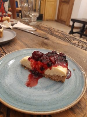 Cheese cake de frutos rojos😋 at Los Padmitos in Tumbaco