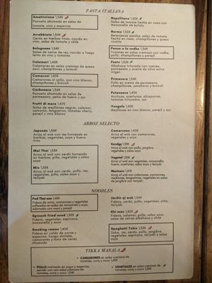 Menu 2 at Bon Appetit in Jardin