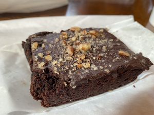 Vegan Brownie  at Stehekin Pastry Company in Stehekin