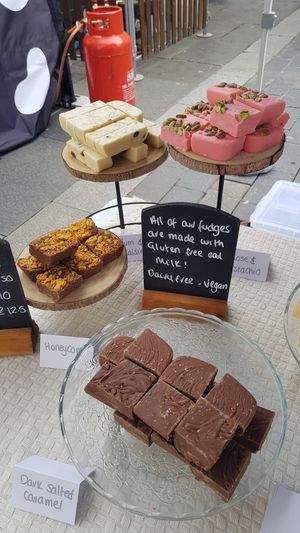 Vegan and GF fudge at Bay Fudge Company  in Whitley Bay