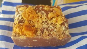 Honeycomb fudge (delicious 🤩) at Bay Fudge Company  in Whitley Bay