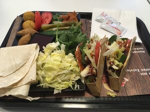 2 Tacos and 1 mixed plate  at Cigköftem - Graf Adolf in Dusseldorf