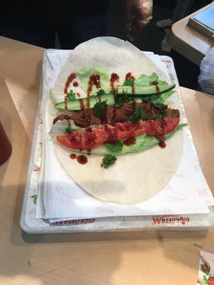 Vegan  wrap at Cigköftem - Munchener Strasse in Frankfurt