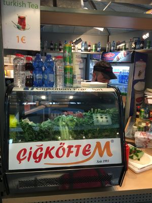 Food stall at Cigköftem - Munchener Strasse in Frankfurt