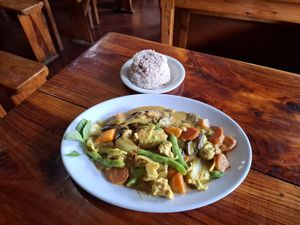 Vegetable curry at Sagada Brew in Sagada