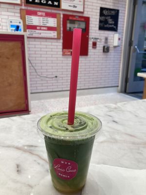 Tumeric matcha at Loco Coco - Columbia in New York City