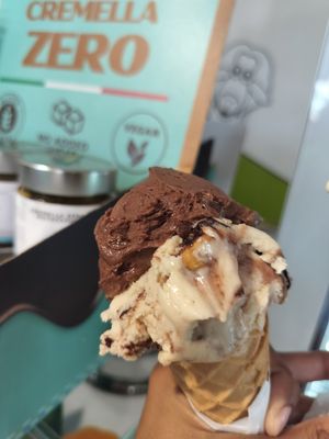 Rocher and peanut (forgot what they named it, but it starts with "bob")  at La Pecora Nera in Olbia