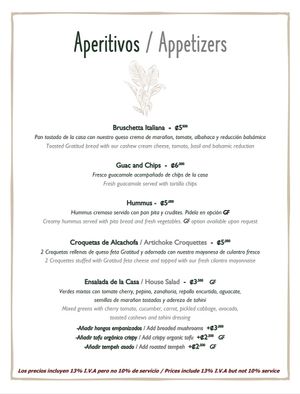 Appetizers 🌱 at Gratitud in San Isidro De El General