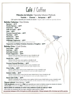 Beverages ☕ at Gratitud in San Isidro De El General