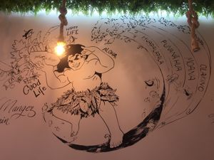 Loved the artwork at Poke Shop in Rouen