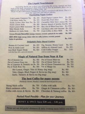 Honey and Spice Pushkar menu  at Honey and Spice in Pushkar