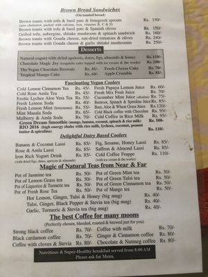 Honey and Spice Pushkar menu  at Honey and Spice in Pushkar