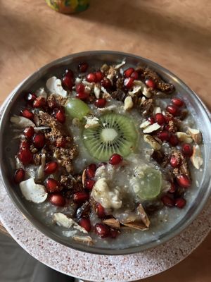 This was porridge   at Honey and Spice in Pushkar