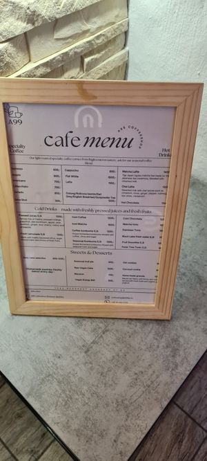 drinks and desserts at A99 in Budapest