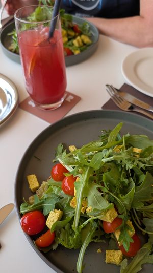 Avocado toast and iced tea at Sladobar in Opatija