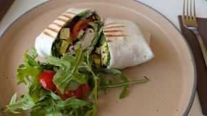 Mediterranean wrap at Sladobar in Opatija