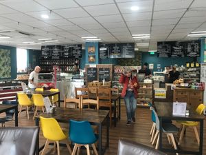 Inside  at Wrights Coffee Co in Maryport