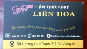 Adress card at Quan Am Lien Tho in Vung Tau