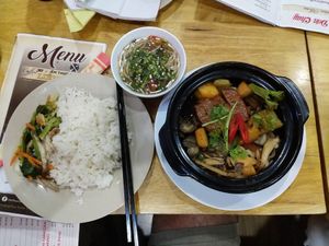 My spread choices! at Quan Am Lien Tho in Vung Tau