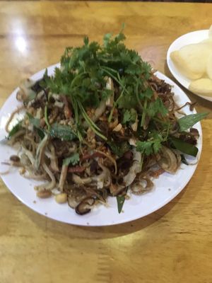 The best banana blossom salad!  at Quan Am Lien Tho in Vung Tau