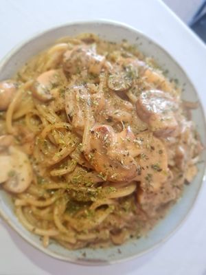 Spaguetti Champiñón at Rupa Veg in La Serena